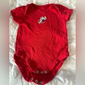 Vibrant Red Kids Bodysuit